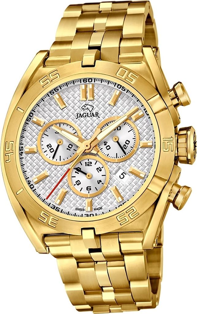 Jaguar Edelstahl Herren Uhr Chronograph Sport gold Executive D2UJ853/1