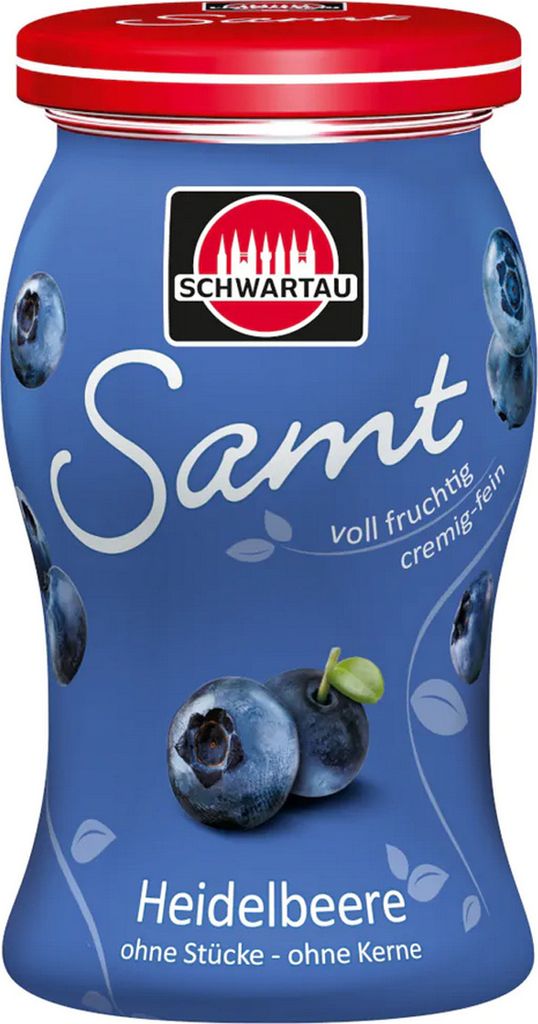 Schwartau Samt Heidelbeere Frühstück Fruchtaufstrich Streichzart 270g