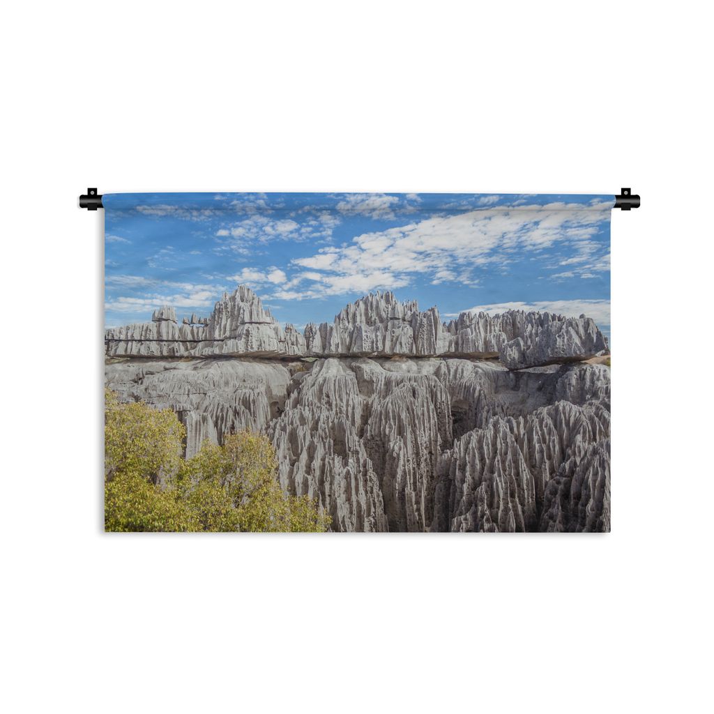 Wandteppich Wandbehang Kalkstein bei Tsingy de Bemaraha in Madagaskar 180x120 cm Tapisserie Dekoration Wandtuch