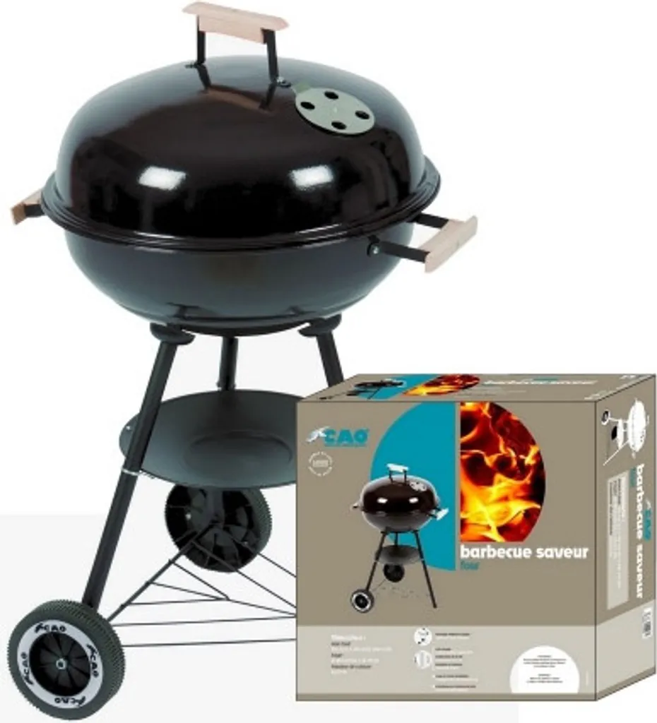 Barbecue portable à charbon de bois Cao 51226 - Idéal pour le pique-nique