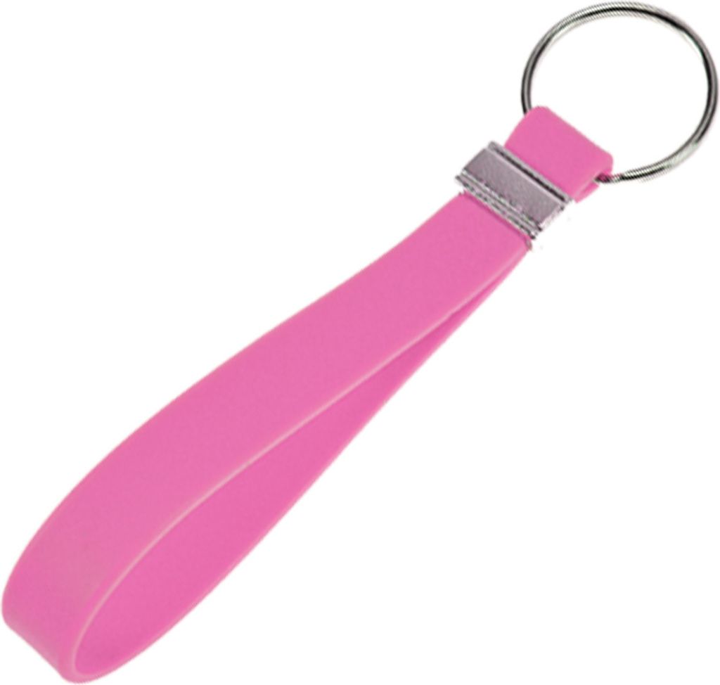Silikon Schlüssel Band Key Tag Schlüssel Anhänger Rosa Produktbild 