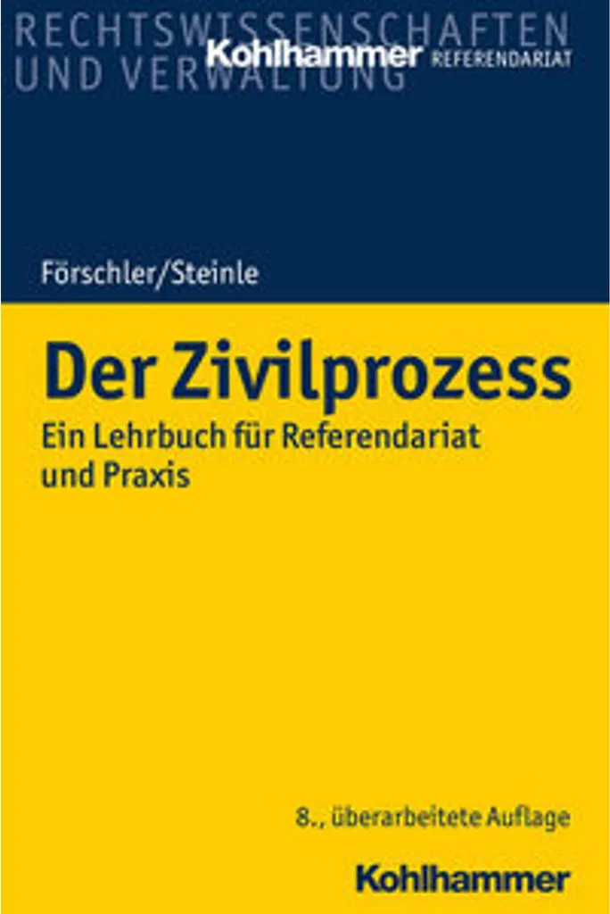 Der Zivilprozess manuel de droit complet procédure civile allemande 2024