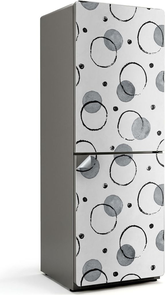 Tropisches Pflanzenmuster – Kühlschrank Aufkleber – Klebefolie Kühlschrank – Kühlschrank Nachbildung – Kühlschrankfolie selbstklebend ...