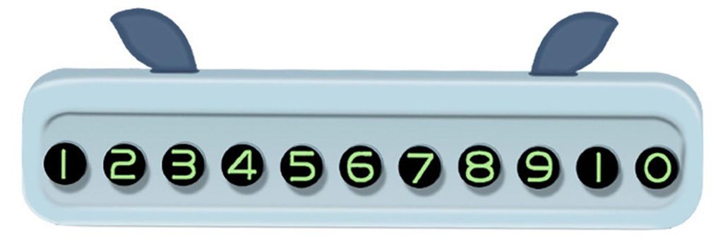 Handy-Nummernschild, transparent, Sonnenschutz, robust, langlebig, temporäre Parkkarte für Auto
