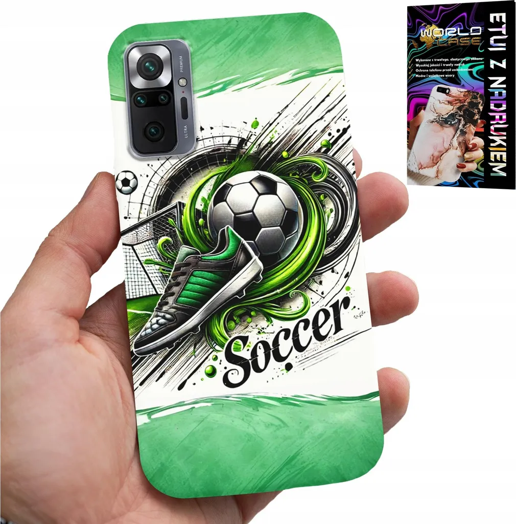 Custodia Xiaomi Note 10 Pro Calcio con Vetro Temperato Omaggio