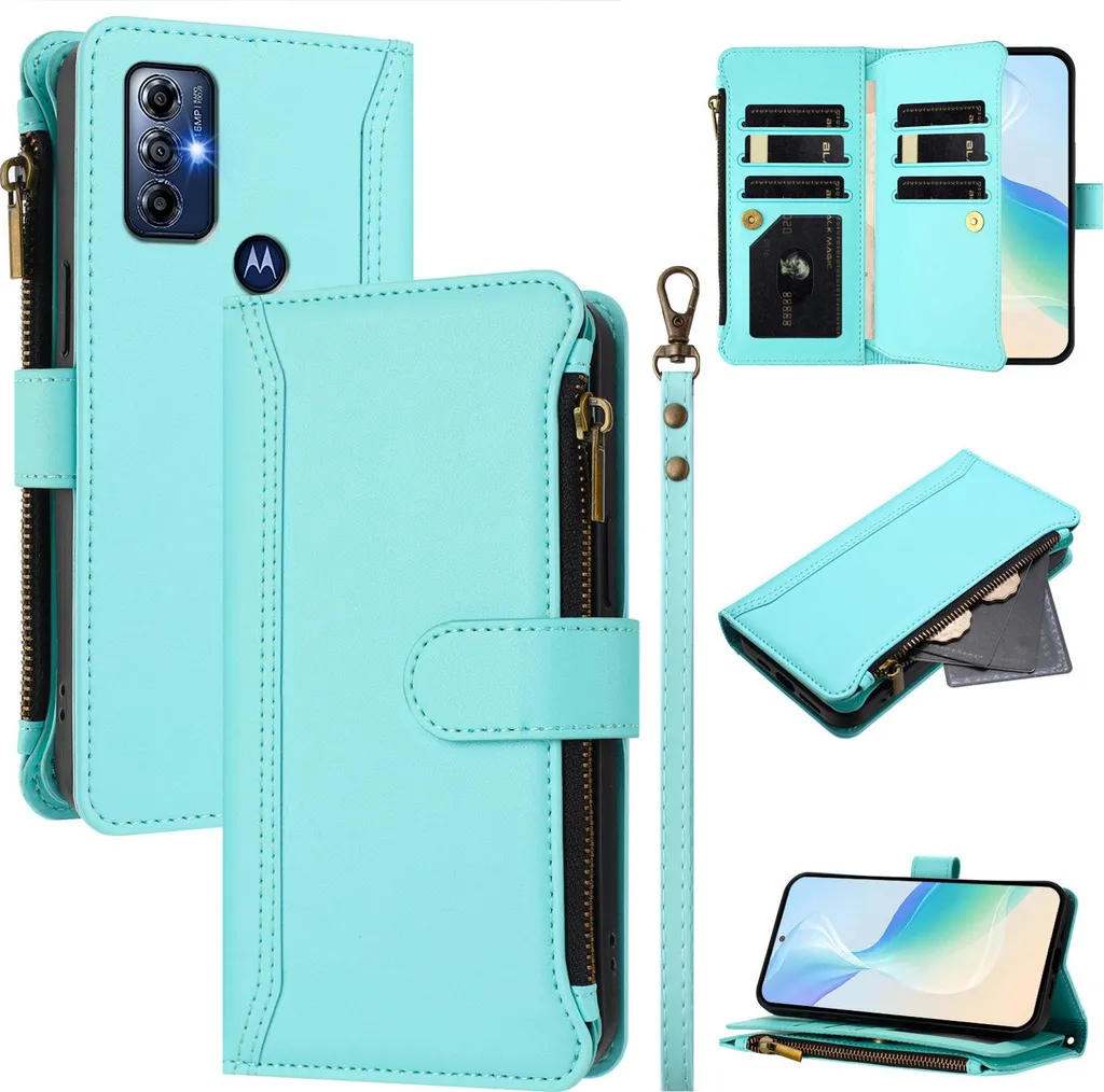 Custodia Protettiva Motorola Moto G Pure / G Play 2023 con Zip