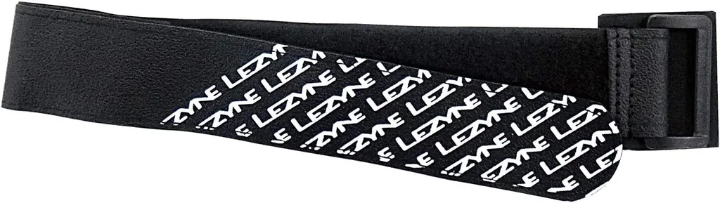 Lezyne Universal Strap Logo Noir et Blanc - Sangle de Fixation Robuste - 2