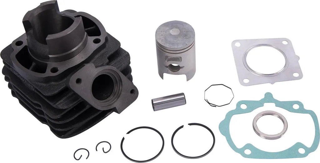 EVOK Jeu de Cylindres 50 ccm Fonte Piston 12mm pour Scooter et Moto