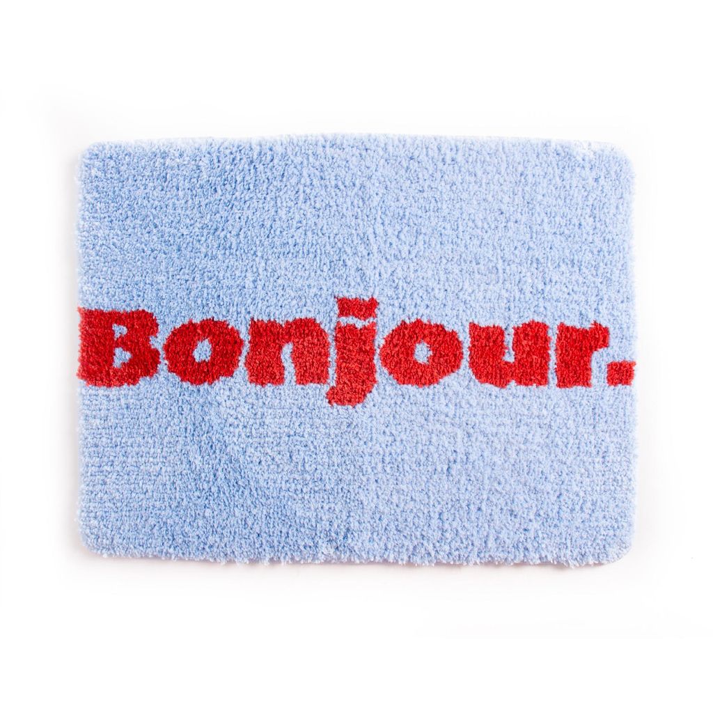 Badematte Bonjour Hellblau Helio Ferretti ca. 60x45x1,2cm Produktbild 