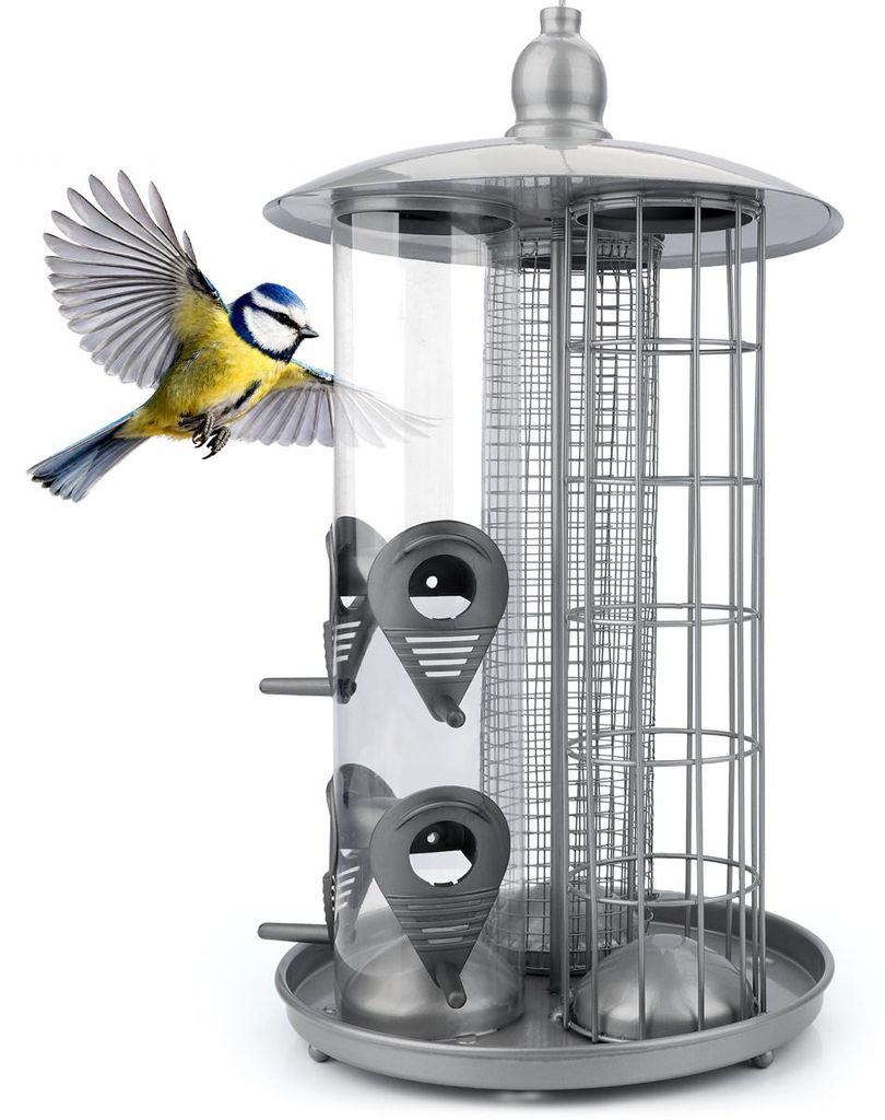 WILDLIFE HOME Vogelfutterstation 3-in-1 Metall – Für Produktbild 