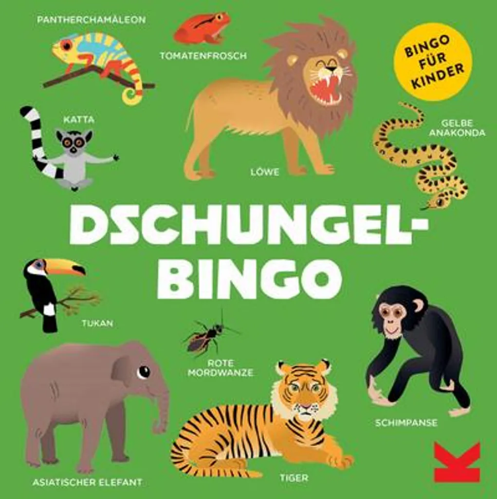 Bingo de la jungle avec illustrations d'animaux - Jeu de société 64