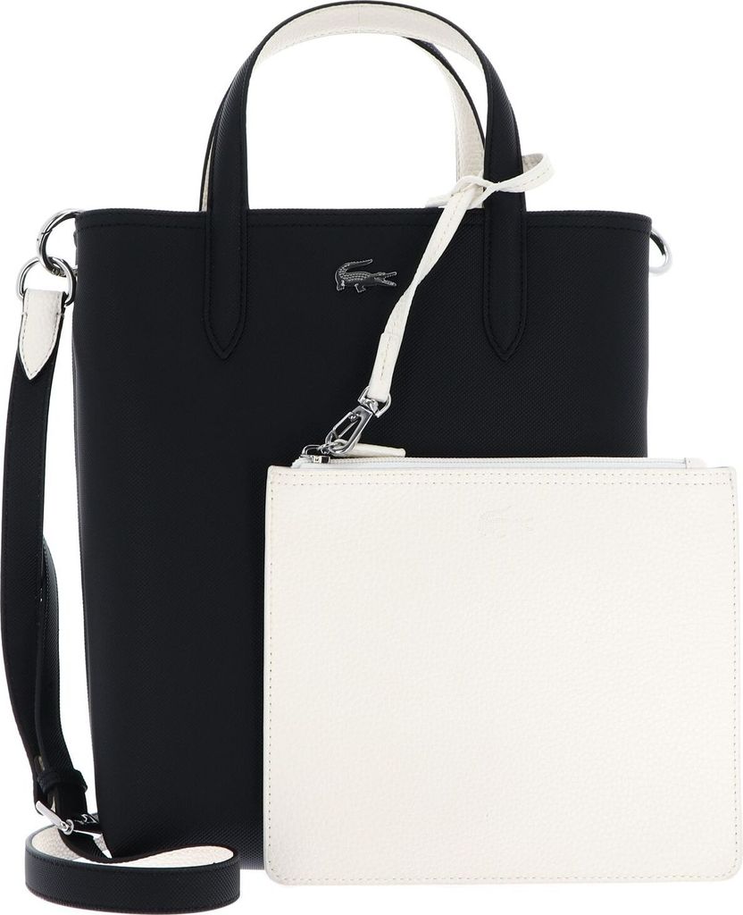 LACOSTE sac à épaule Anna Vertical Shopping Bag Noir Farine Image du produit 