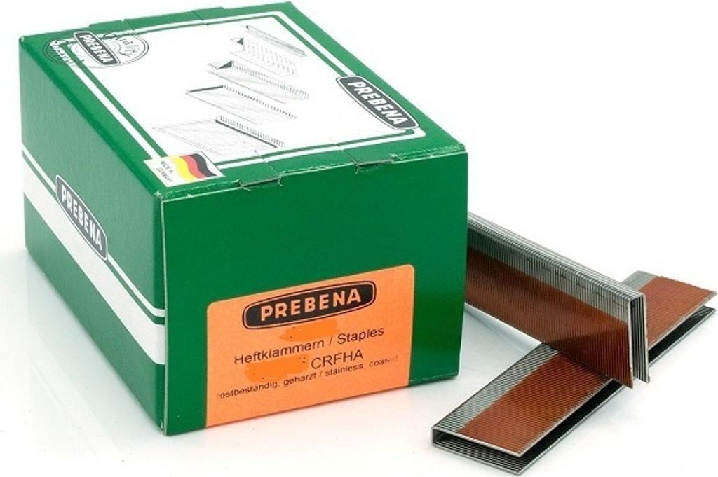 Prebena E Klammern 25mm rostfrei BeA Paslode Schneider Produktbild 