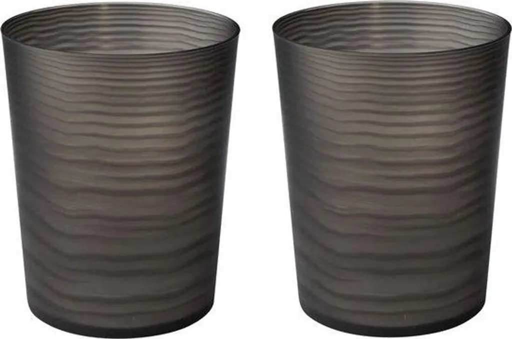 Poubelle de salle de bains noire en plastique premium mat de 3L