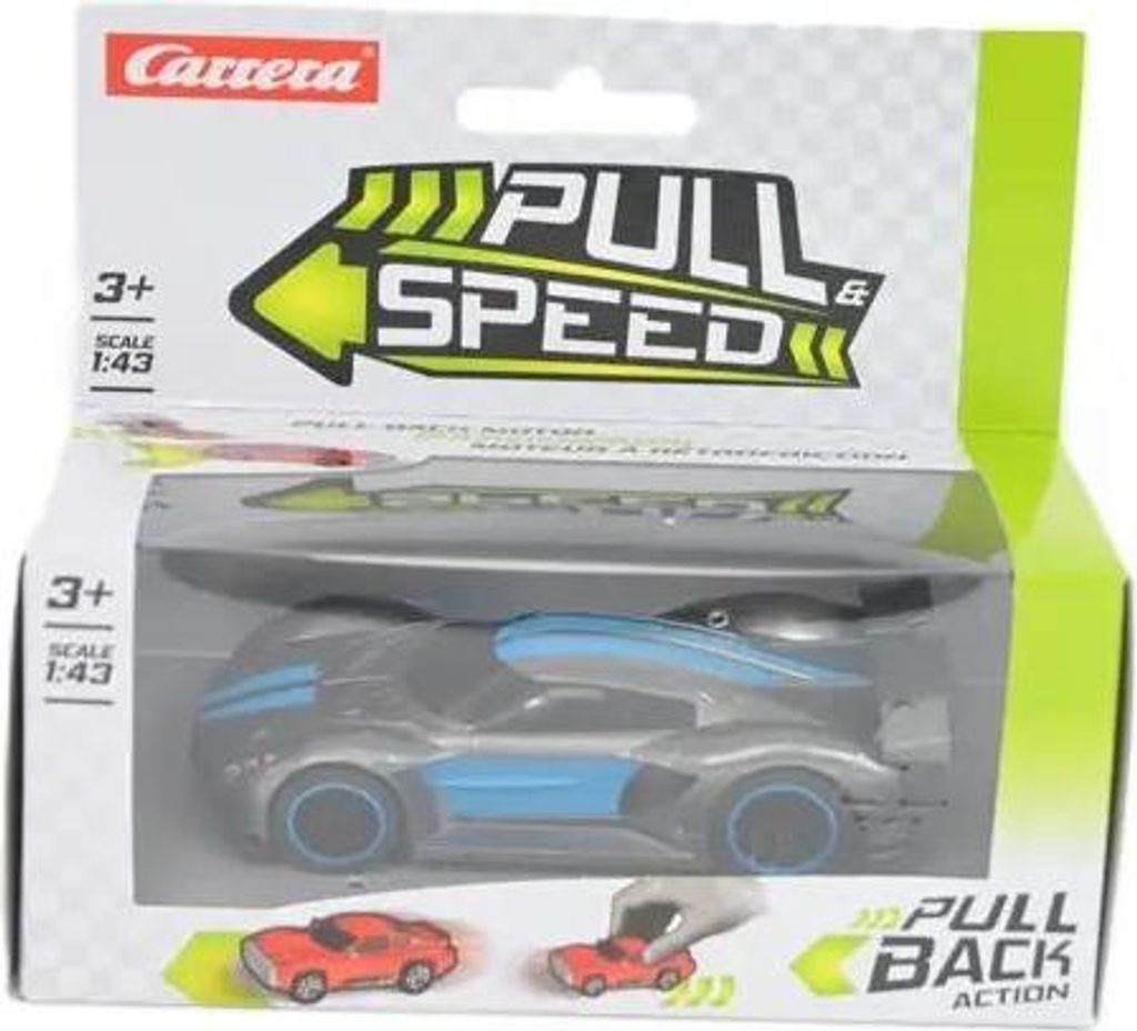 Carrera Turbo Speedy - Antrazit-blaues Rennspielzeugauto