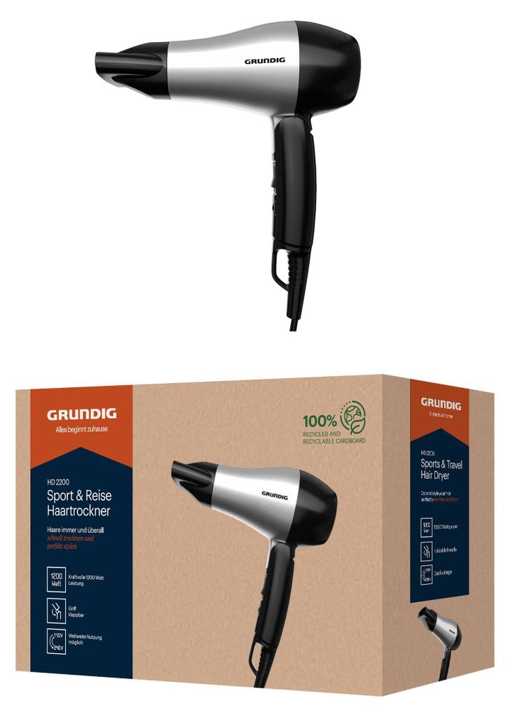Grundig HD 2200 haardroger Productafbeelding 