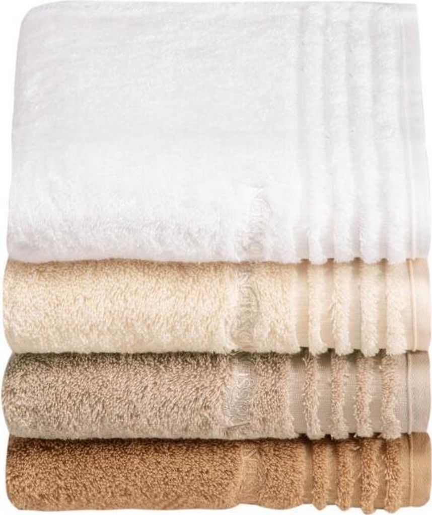 Vossen Vienna Style Duschtücher - 2er Set Extrem Flauschige Baumwoll Handtücher 67x140cm