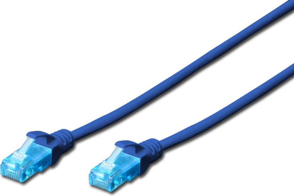DIGITUS Patchkabel Premium Kat. 5e U/UTP 5,0 m blau