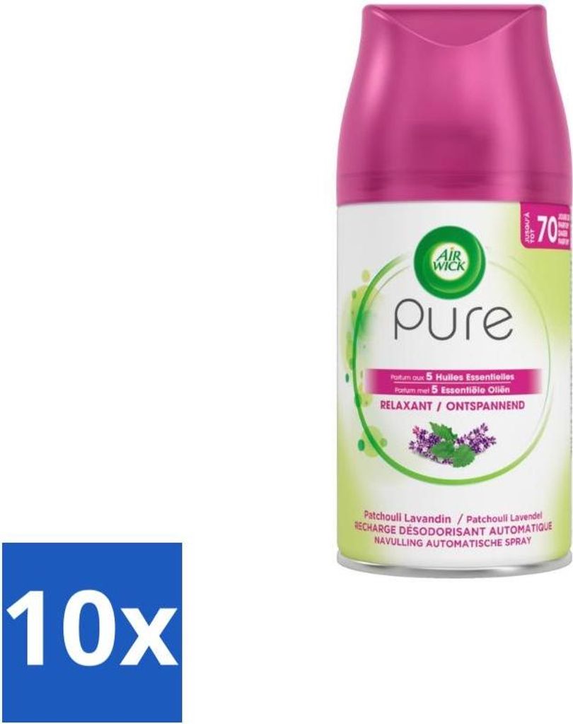 Air Wick – Nachfüllpackung – Entspannend – 250 ml - Vorteilspack - 10 Stücke