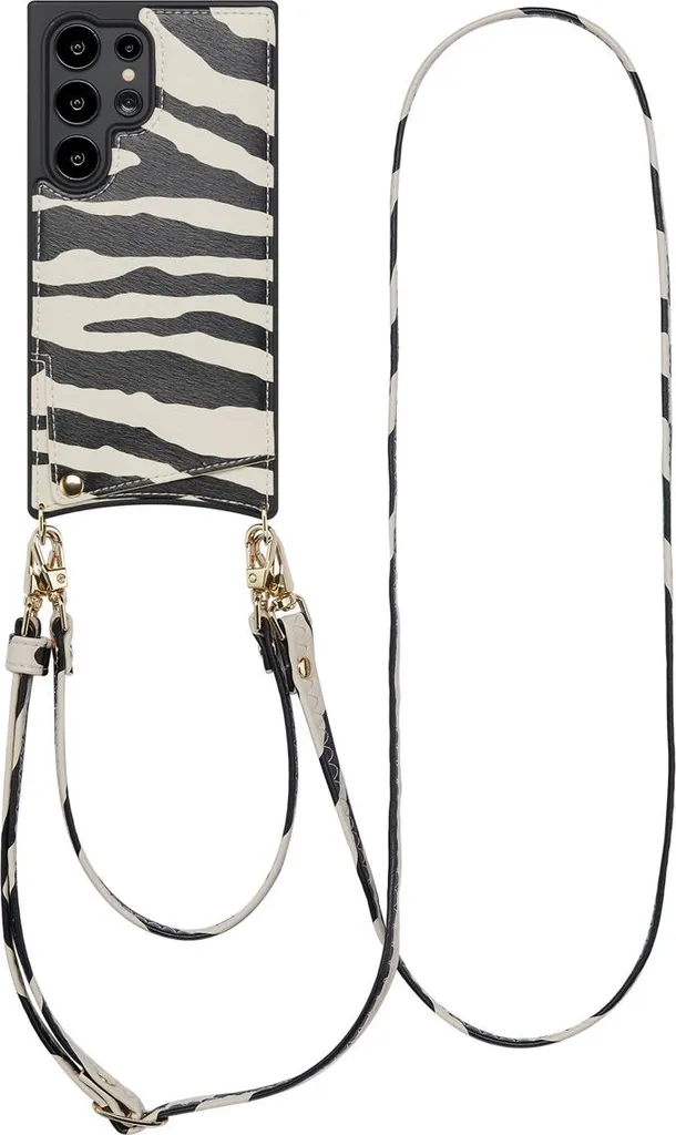 Cover Zebra Samsung S24 Ultra Selencia Nova: Tracolla e Glamour
