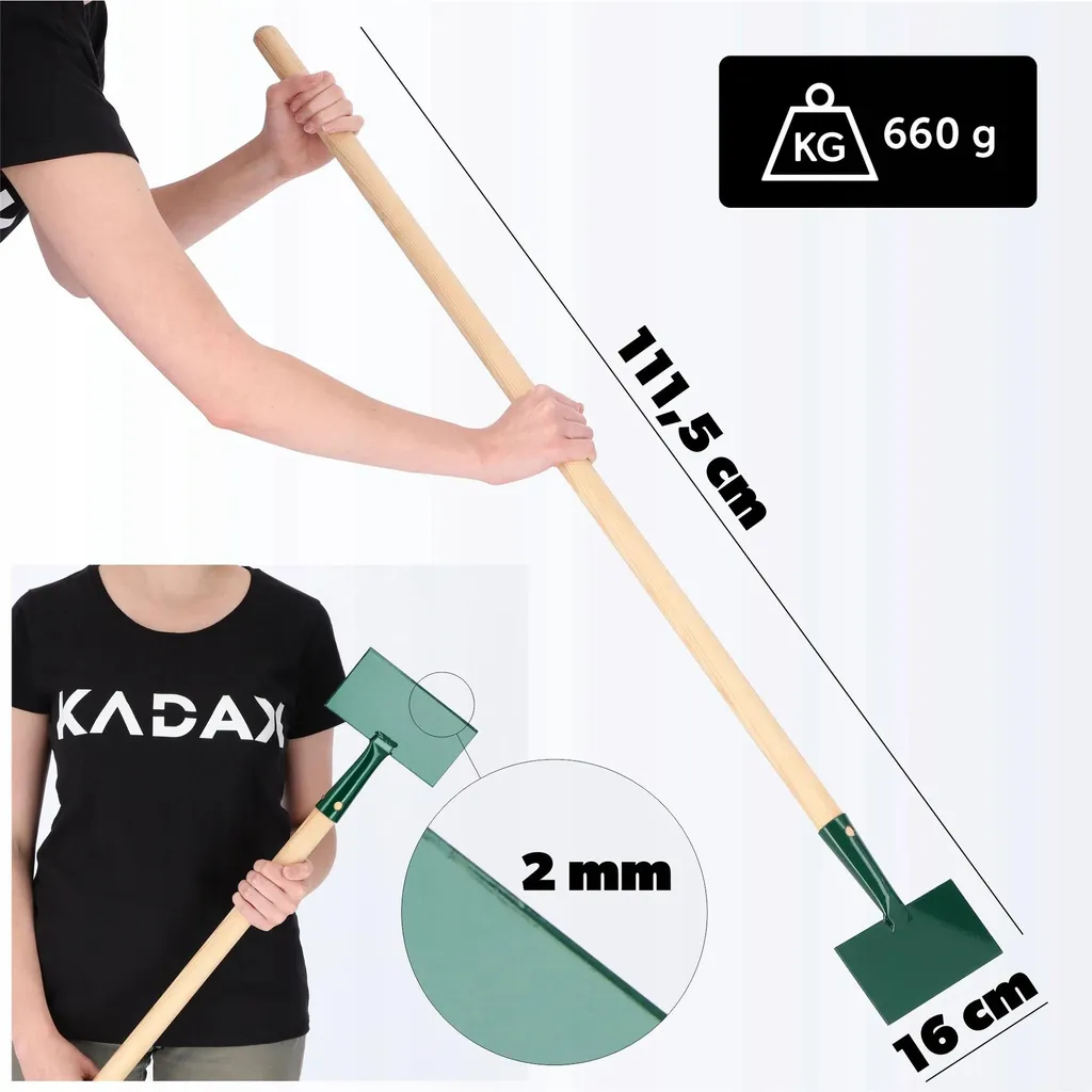 Pelle à glace robuste en inox vert 16 cm - Ne se tord plus jamais