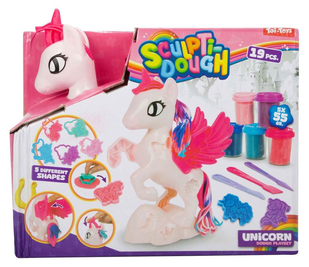 Toi-Toys Einhorn Knetset mit Knete und Zubehör für Kinder
