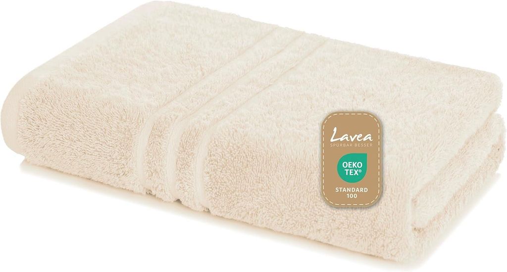 Lavea® Badetuch 100 x 150 cm Baumwolle, saugstarkes Produktbild 