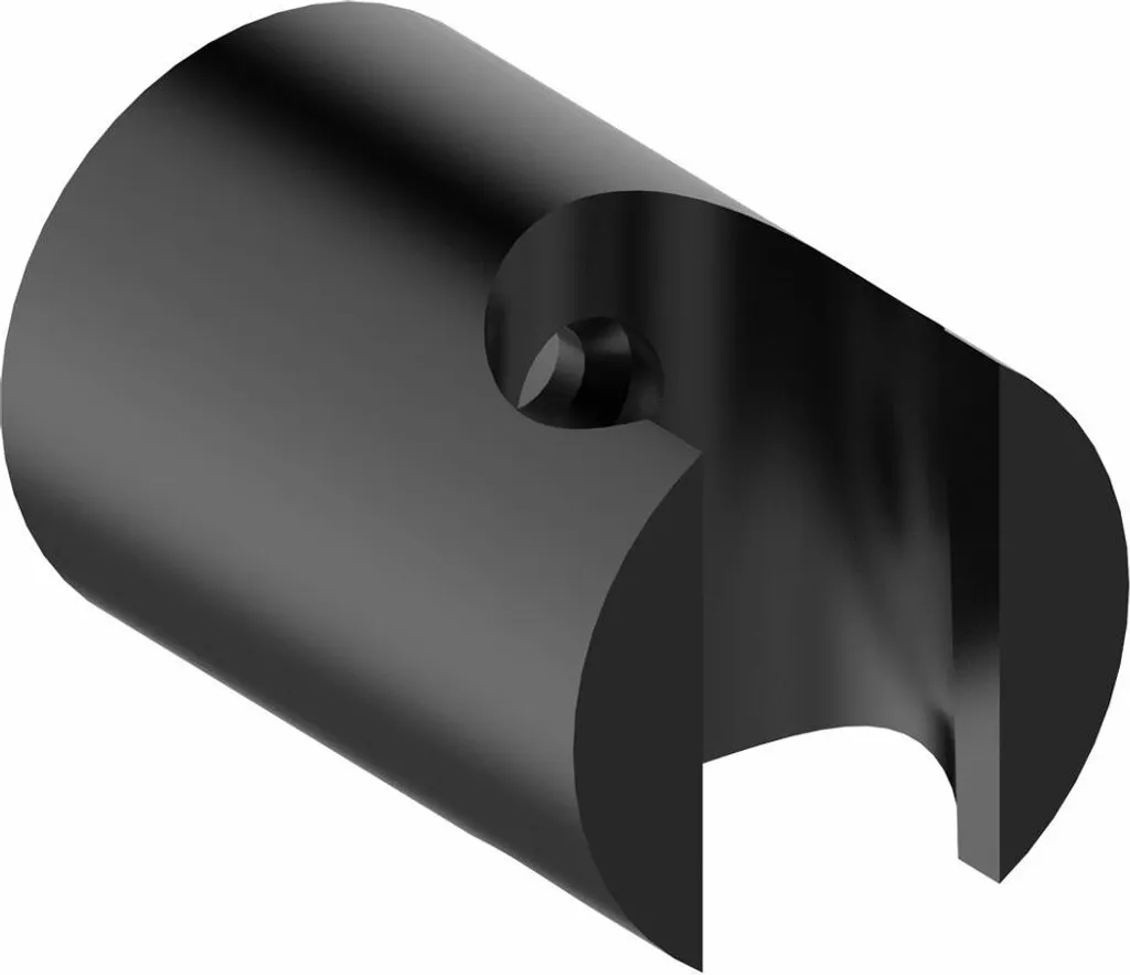 Supporto Soffione Doccia Nero Opaco | Staffa a Parete Design Minimal