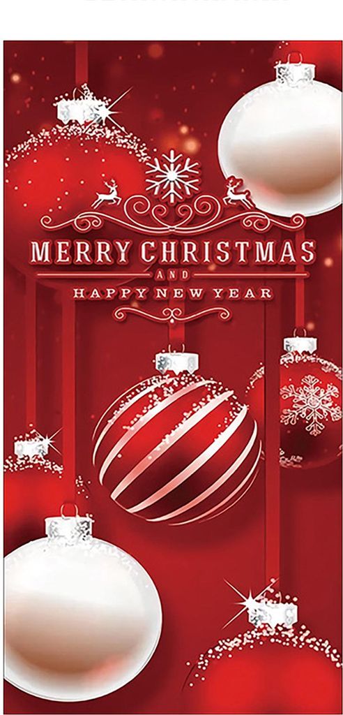 Weihnachts-Türabdeckung, Frohe Weihnachten, Hintergrund, Banner, Türschild für die Veranda im Freien, für Feiertagstür, Wand, Heimdekoration, ...