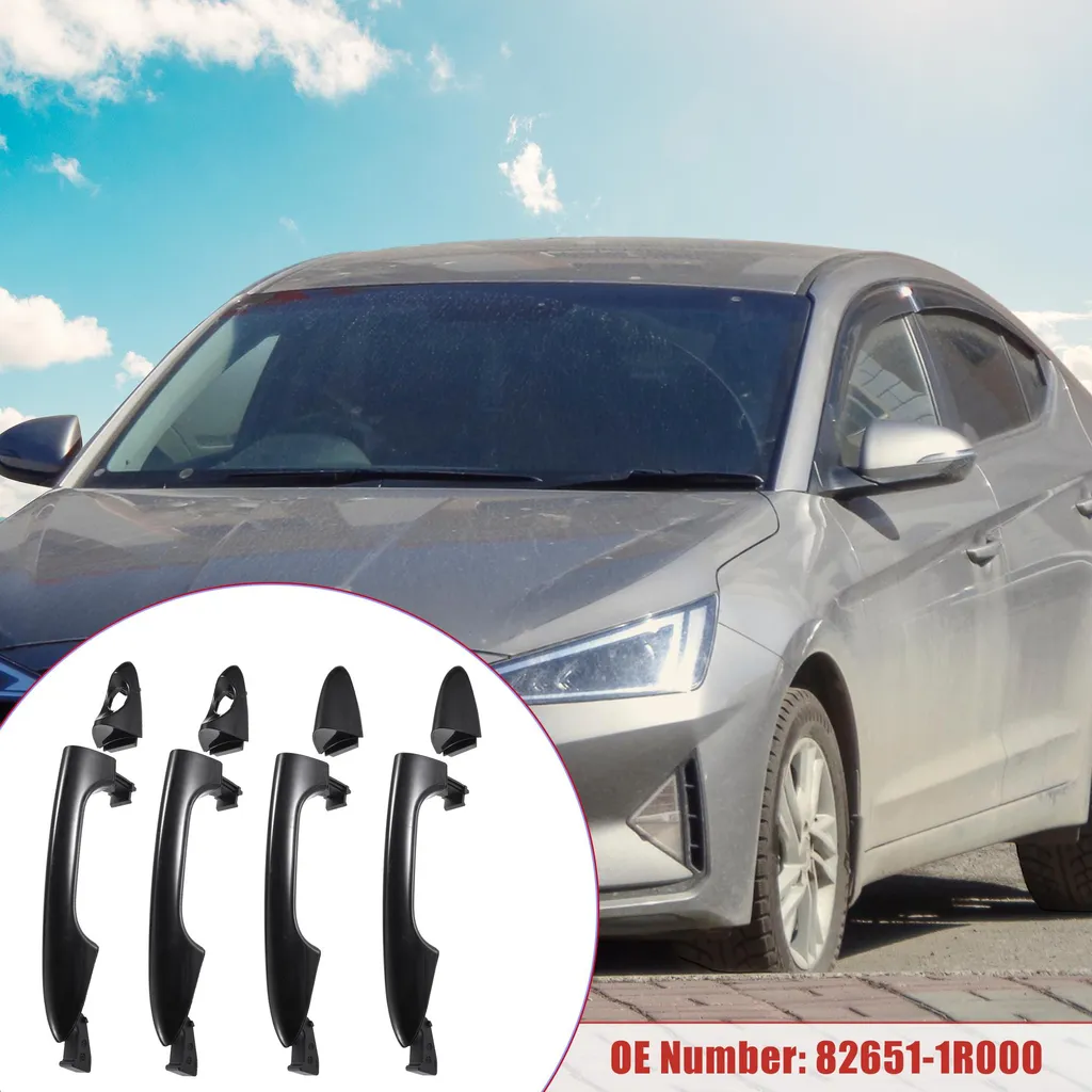 Poignée de Porte Hyundai 82651-1R000 et 82661-1R000 Avant Arrière 4pcs
