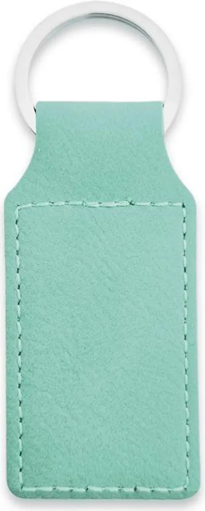 CombiCraft Portachiavi Pelle Turchese 33x70mm - Set 10 Pezzi Premium
