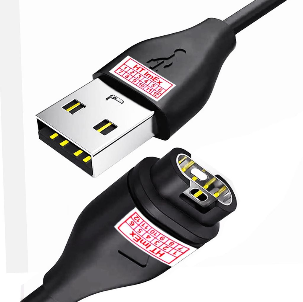 USB 2.0 type A Ladekabel Ladegerät USB 2.0 kabel kompatibel für Garmin Instinct Solar