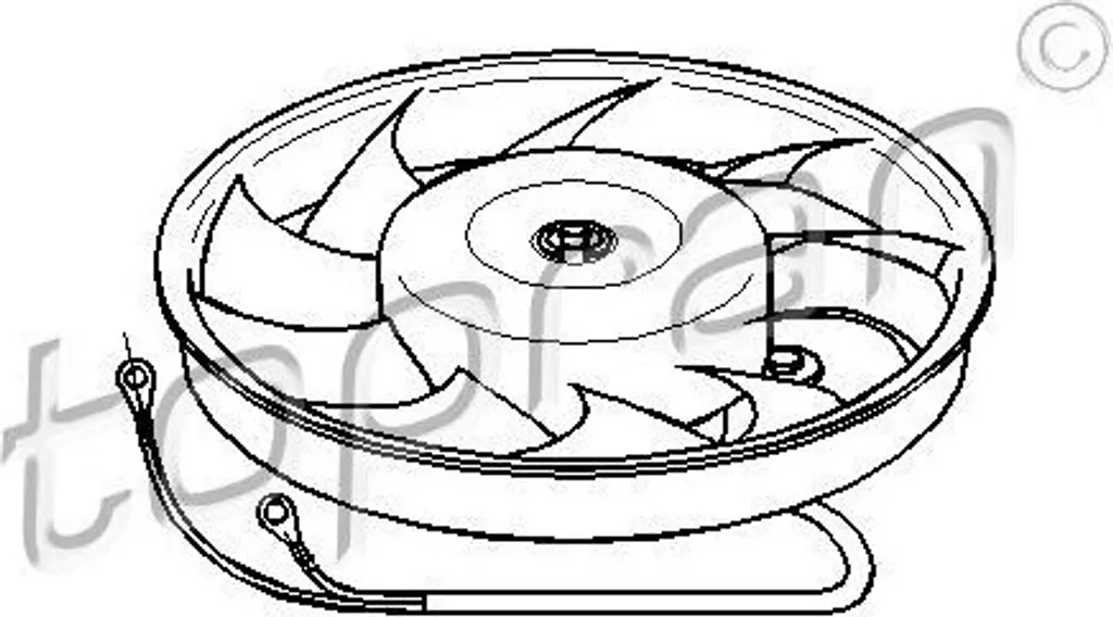 Ventilateur radiateur pour réparation refroidissement Audi A6 (4A) C4