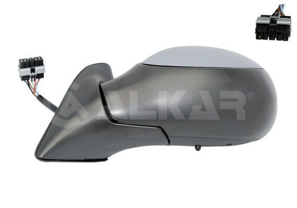 ALKAR 6127364 Außenspiegel Seitenspiegel Links für CITROËN XSARA PICASSO (N68) Beheizt Konvex Grundiert Elektrisch