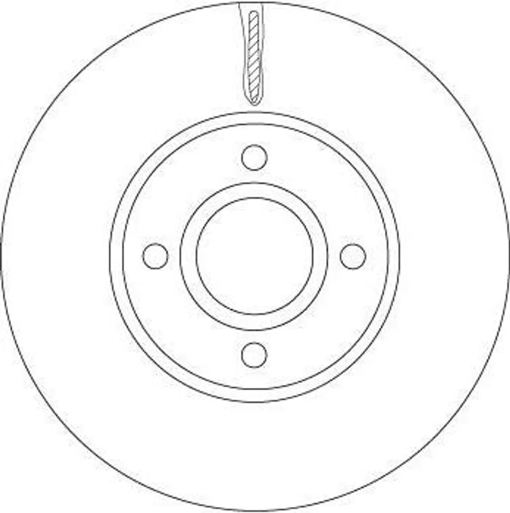 Disque de frein TRW DF6898 OE 2026104 pour Ford Ecosport