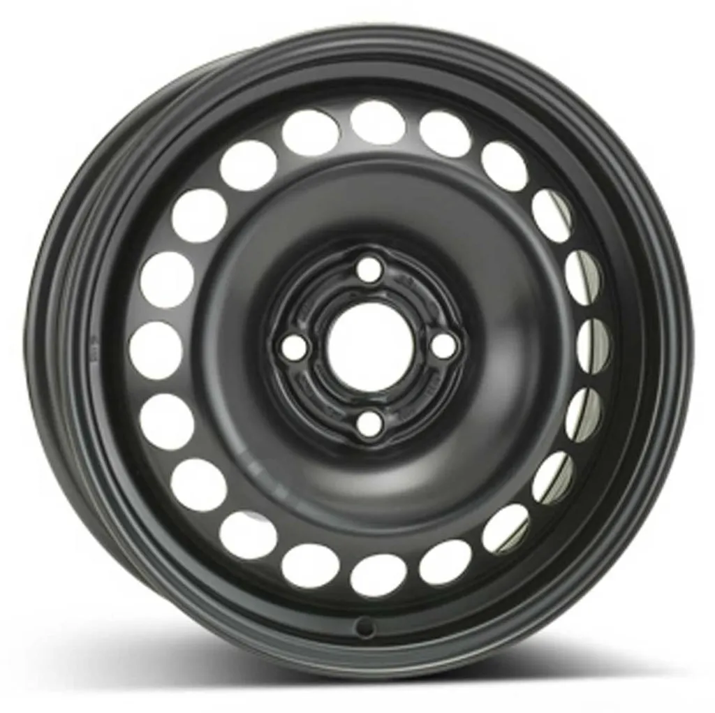 Jante tôle ALCAR ACCIAIO 6445 6x15 4x100 ET39 noir - Pour roues hiver
