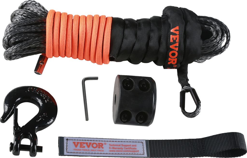 VEVOR Câble en plastique 6,4 mm x 15,2 m Treuil Câble Image du produit 