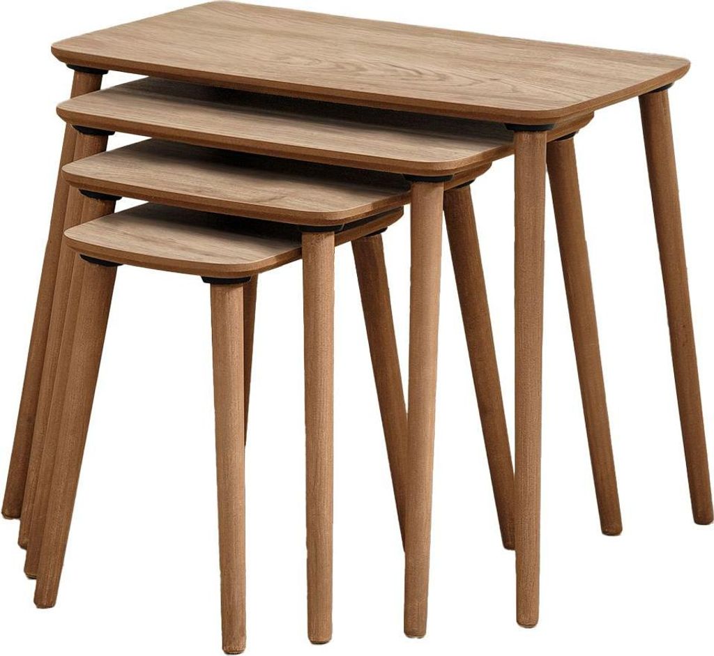 Satztisch (4 Teile) aus Holz "Luci" 70 x 40 x 55 cm - Eiche
