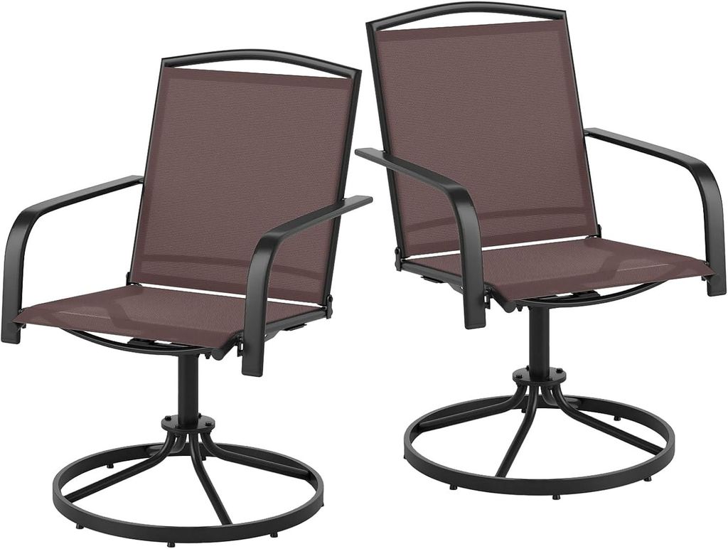 KOMFOTTEU set se 2 křesly otočnými o 360°, venkovní houpací Obrázek produktu 