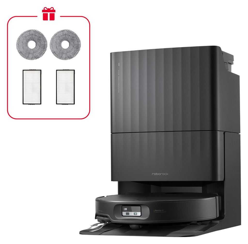 Roborock Qrevo Edge 2X, Bezsáčkové, Černá, 0,24 l, 2,7 l, Obrázek produktu 