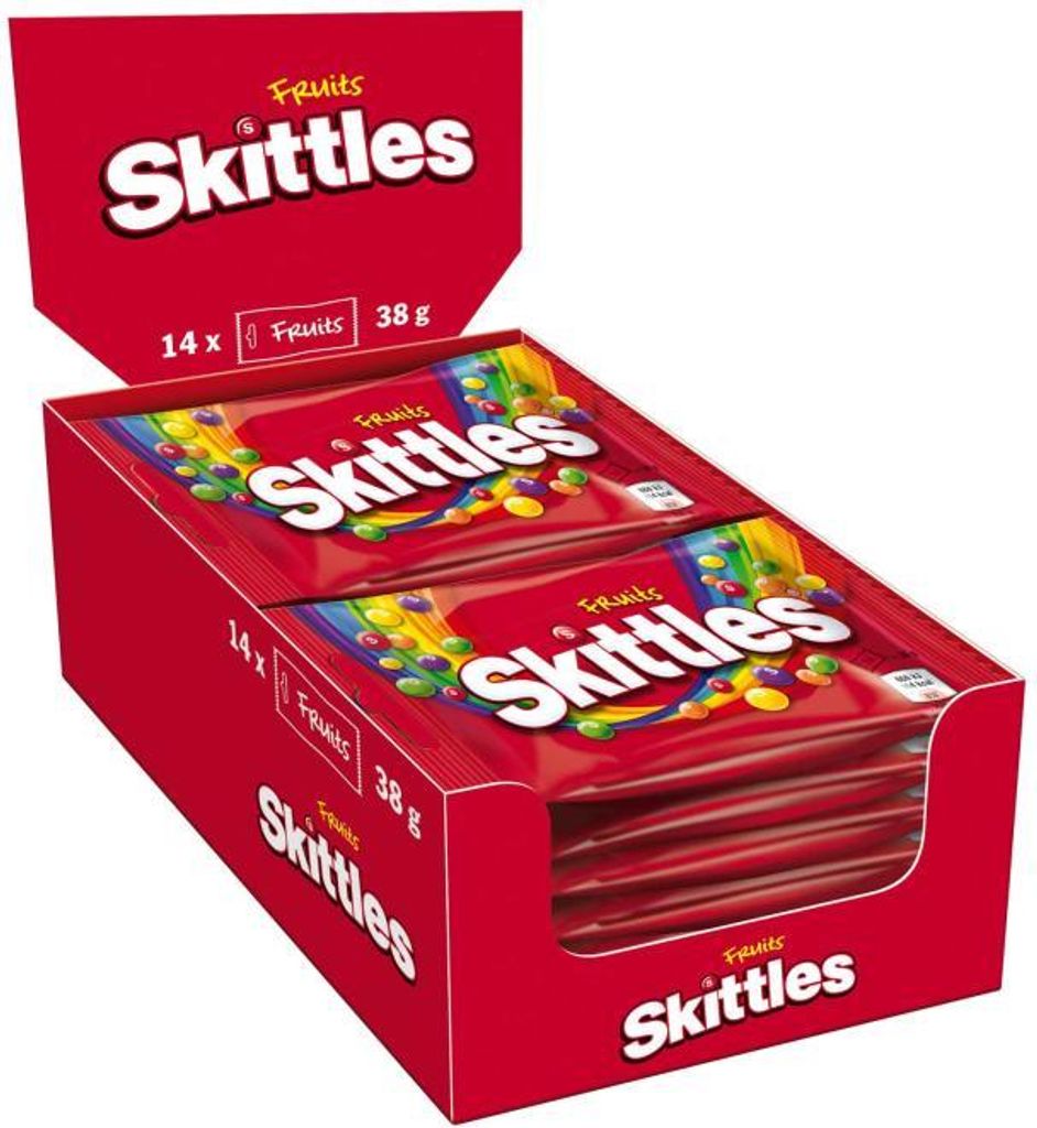 Skittles Fruits fruchtige Kaubonbon 14x38g (532g)