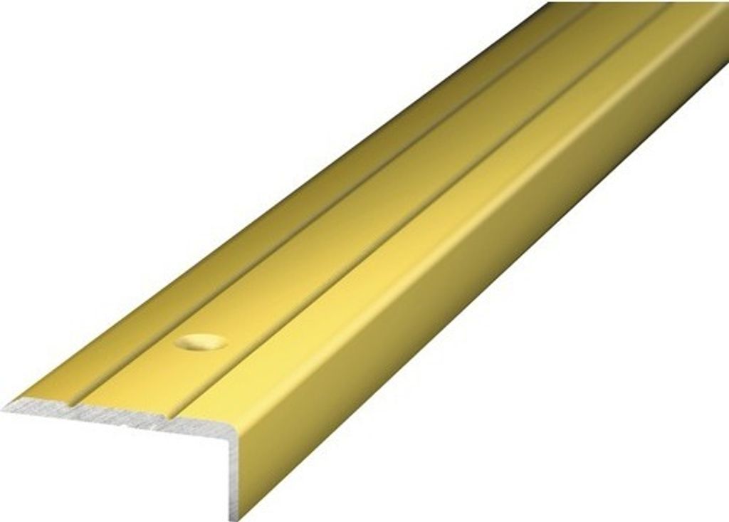Prinz Winkelprofil Alu gold gelocht 24,5 x 10 x 2700 mm