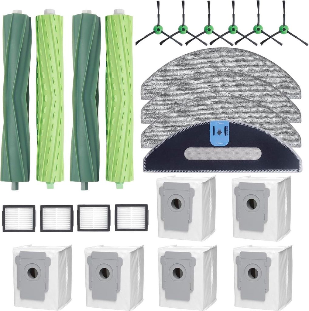 24er iRobot i5 j5 Combo Plus Ersatz Teile Beutel Seiten Bürste Filter Wisch Mopp