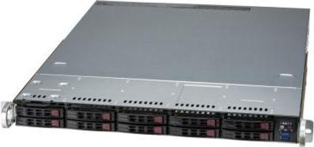 Supermicro SuperChassis 116BAC10-R860W, Rack, Server, Schwarz, 1U, Aktivität, Ventilatorausfall, HDD, LAN, Leistung, BSMI CCC CE/EMC FCC class A U...