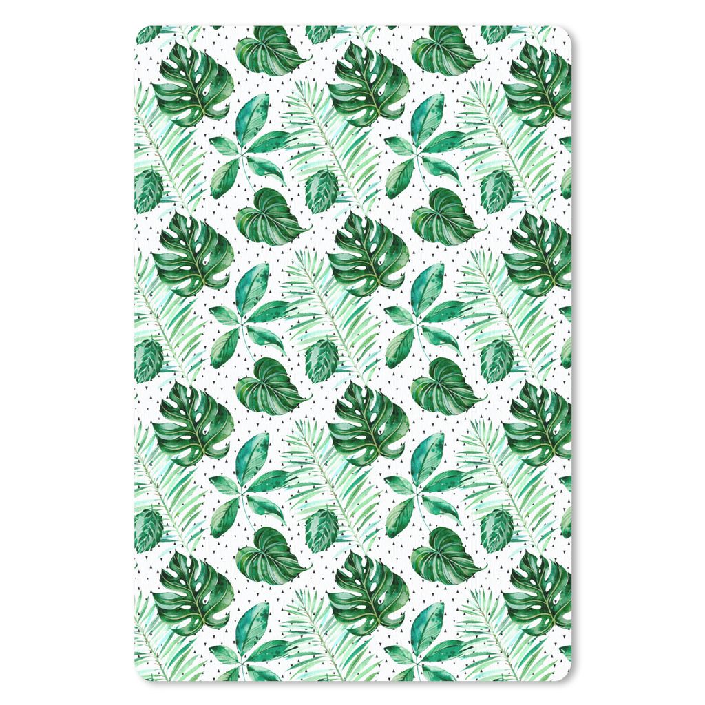 MuchoWow Mauspad Mousepad Vintage - Blatt - Pflanzen 40x60 cm - Mousepads - Maus Mat - Pad - Mausunterlage - Schreibtisch Accesoire