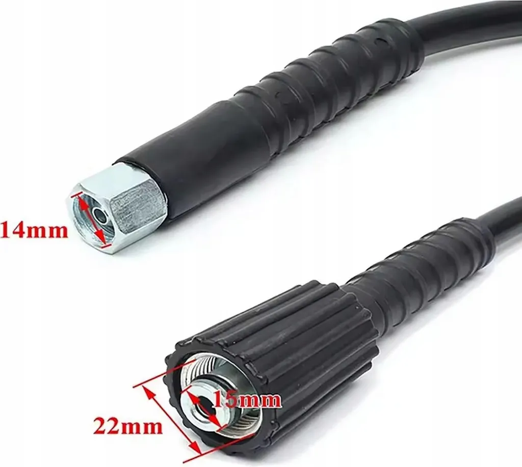 Rosfix Set VarioJet 5m: Pistola Alta Pressione M22x1,5 e Tubo 155 Bar - 7