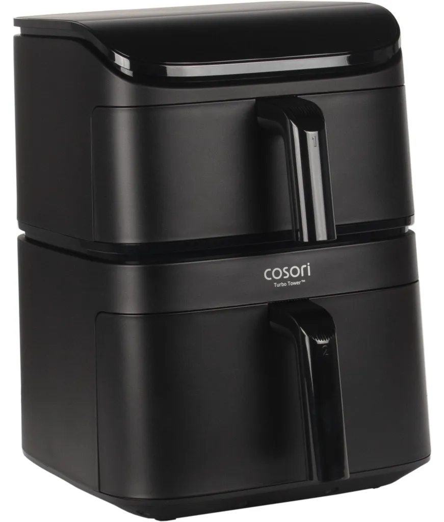 Air fryer double tiroir grande capacité avec écran tactile numérique
