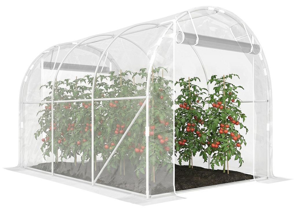 Outsunny Gewächshaus ca. 3 x 2 x 2 m Foliengewächshaus mit Produktbild 