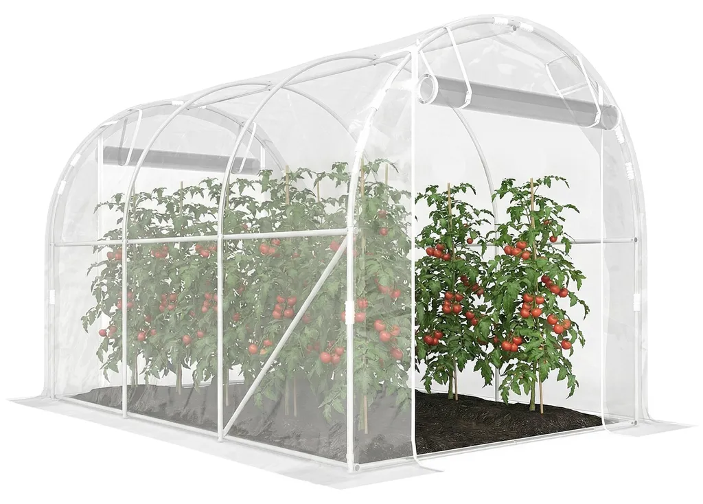 Serre tunnel pour potager protéger vos semis et plantes 295x195 cm