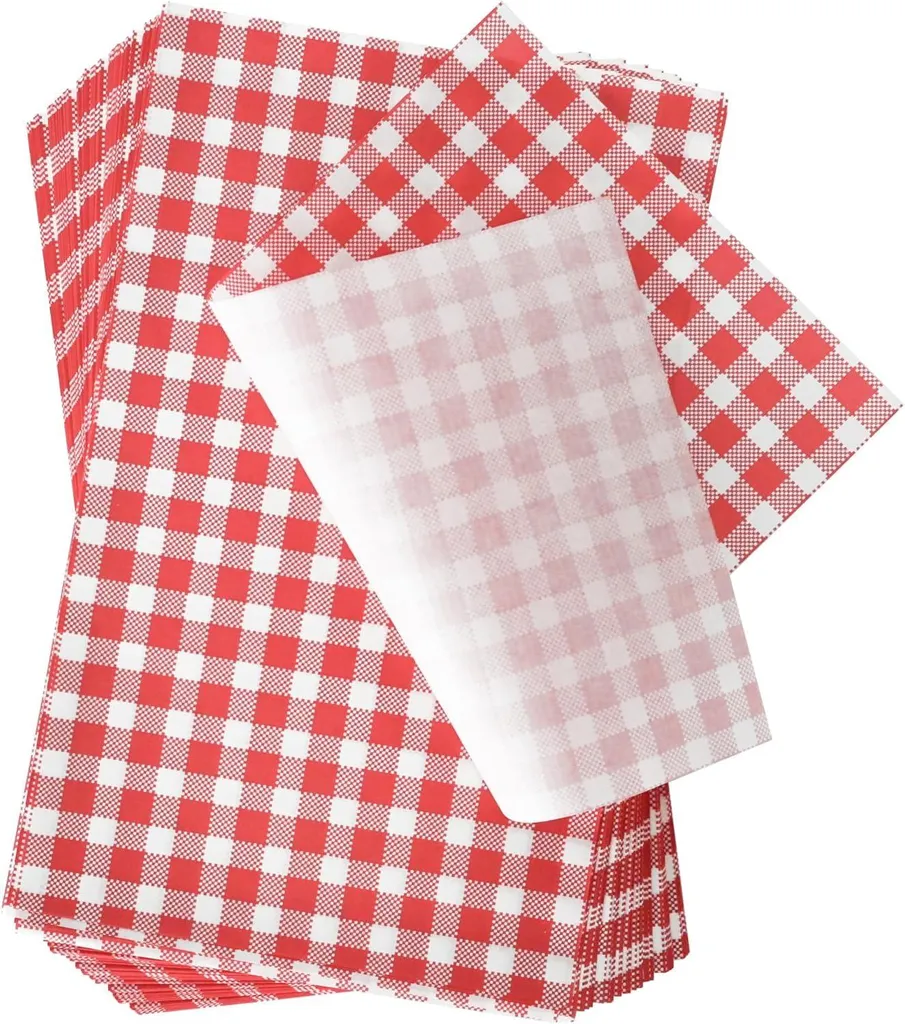 Papier ingraissable imperméable 30,5x19,1 cm pour burgers et frites